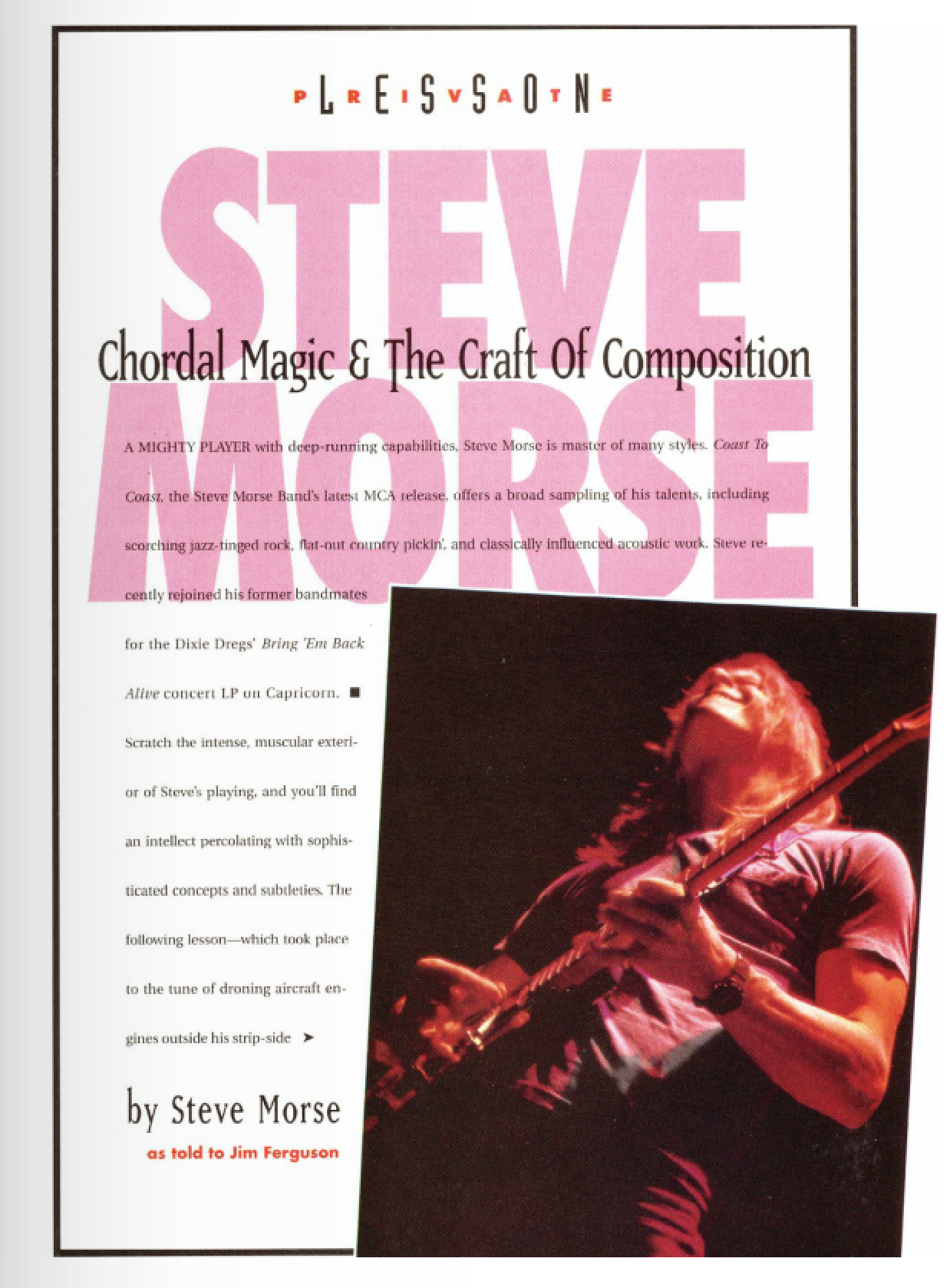 Steve Morse Guitar Lesson