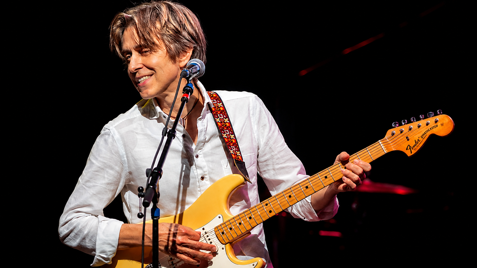 rock guitarist performing on stage