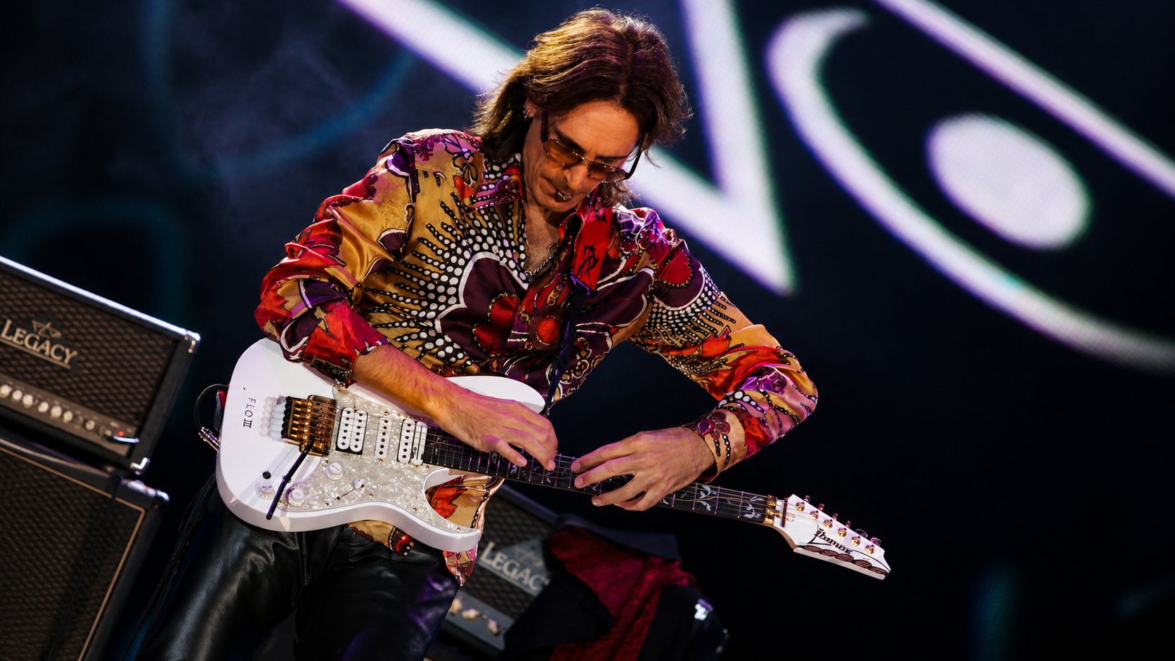 rock guitarist performing