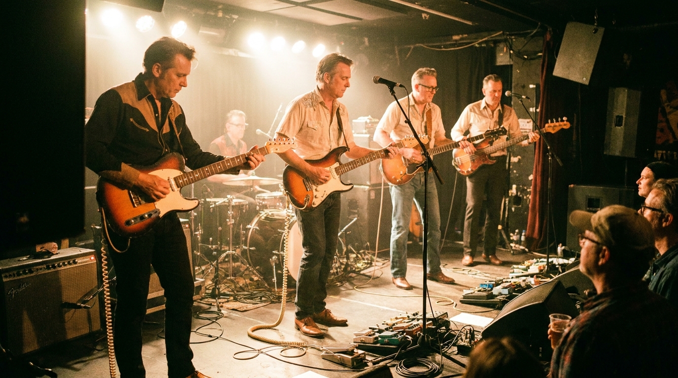 country band performing on stage