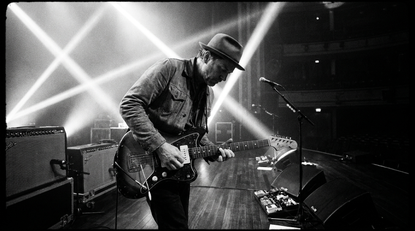 rock guitarist on stage