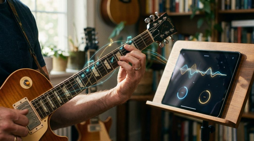 learning guitar with AI