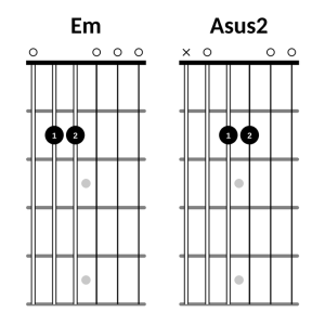 Em to Asus2