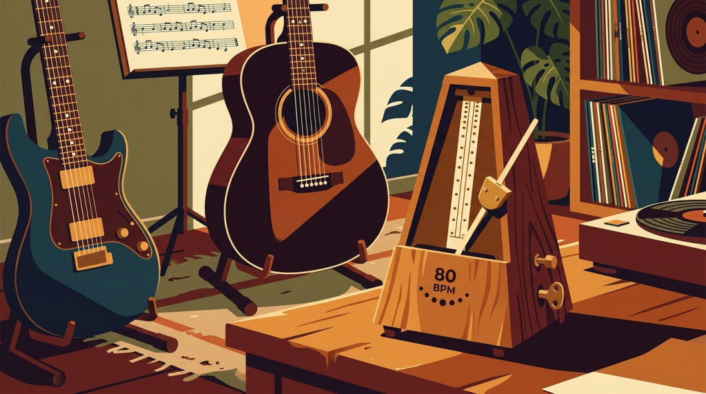 guitars and metronome