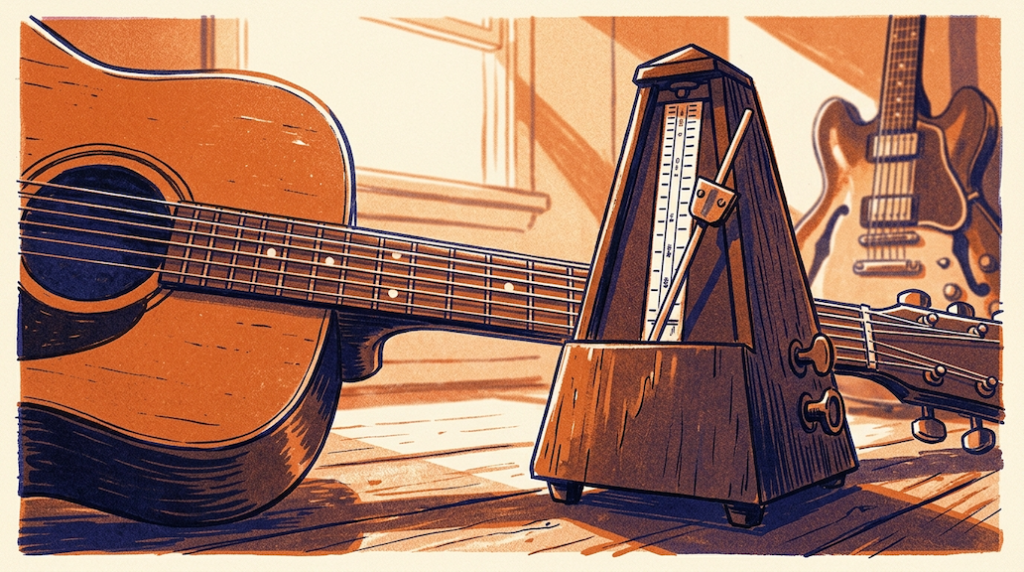 guitar and metronome