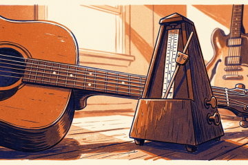 guitar and metronome